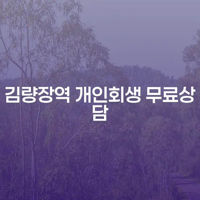 김량장역 개인회생 무료상담
