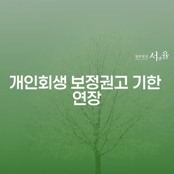 개인회생 보정권고 기한 연장을 통해 주식대출 3000만원을 해결할 수 있을까요?